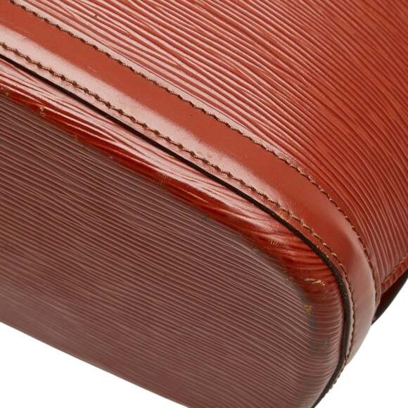 LOUIS VUITTON Authentic Brown Leather Shoulder Bag - Picture 6 of 15